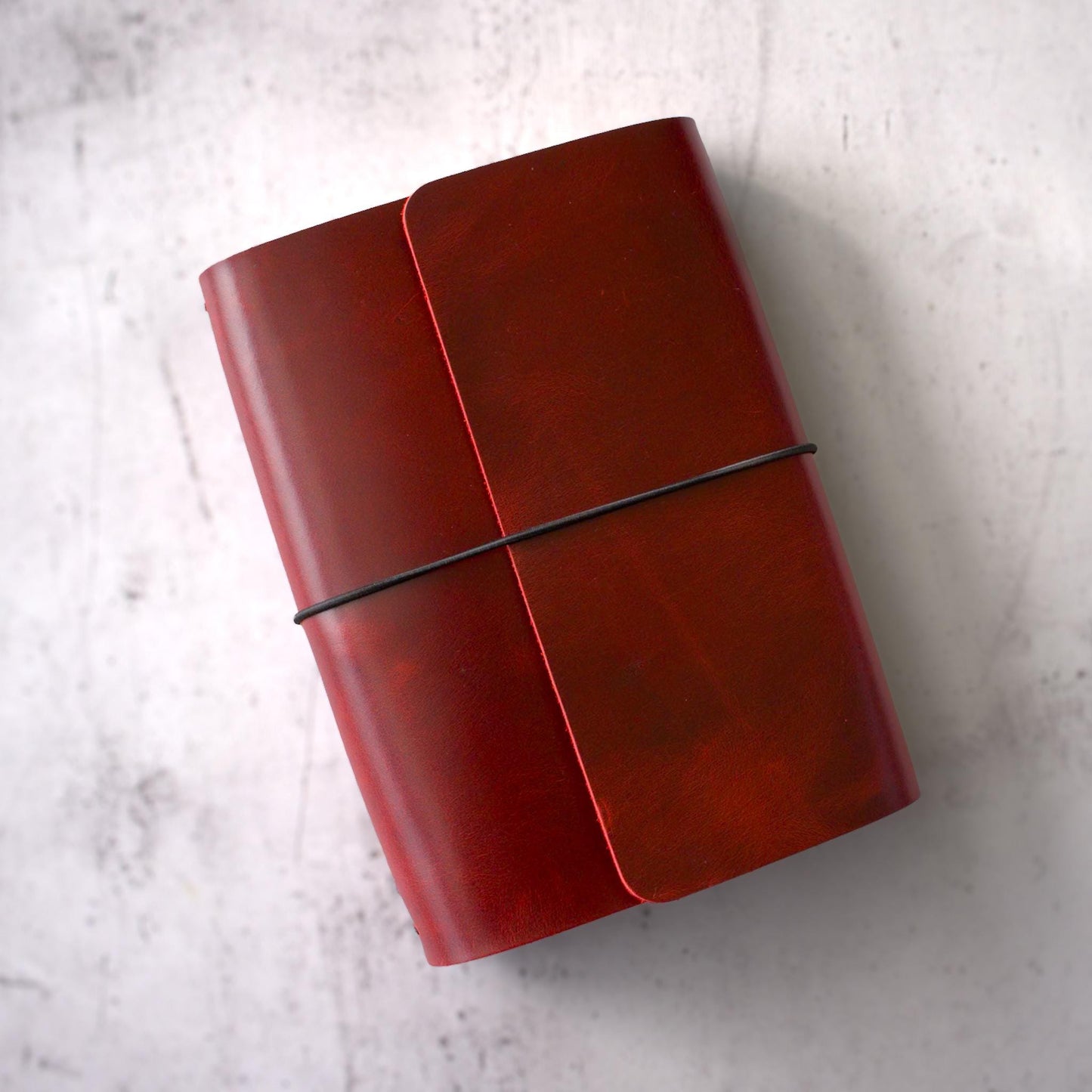 A5 Trifold Leather Traveler’s Notebook: Wrap-Around Cover