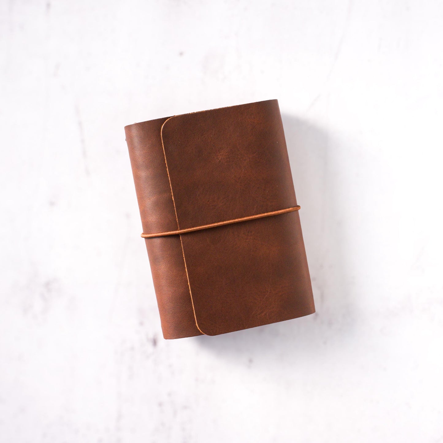 A6 Trifold Leather Traveler’s Notebook: Wrap-Around Cover