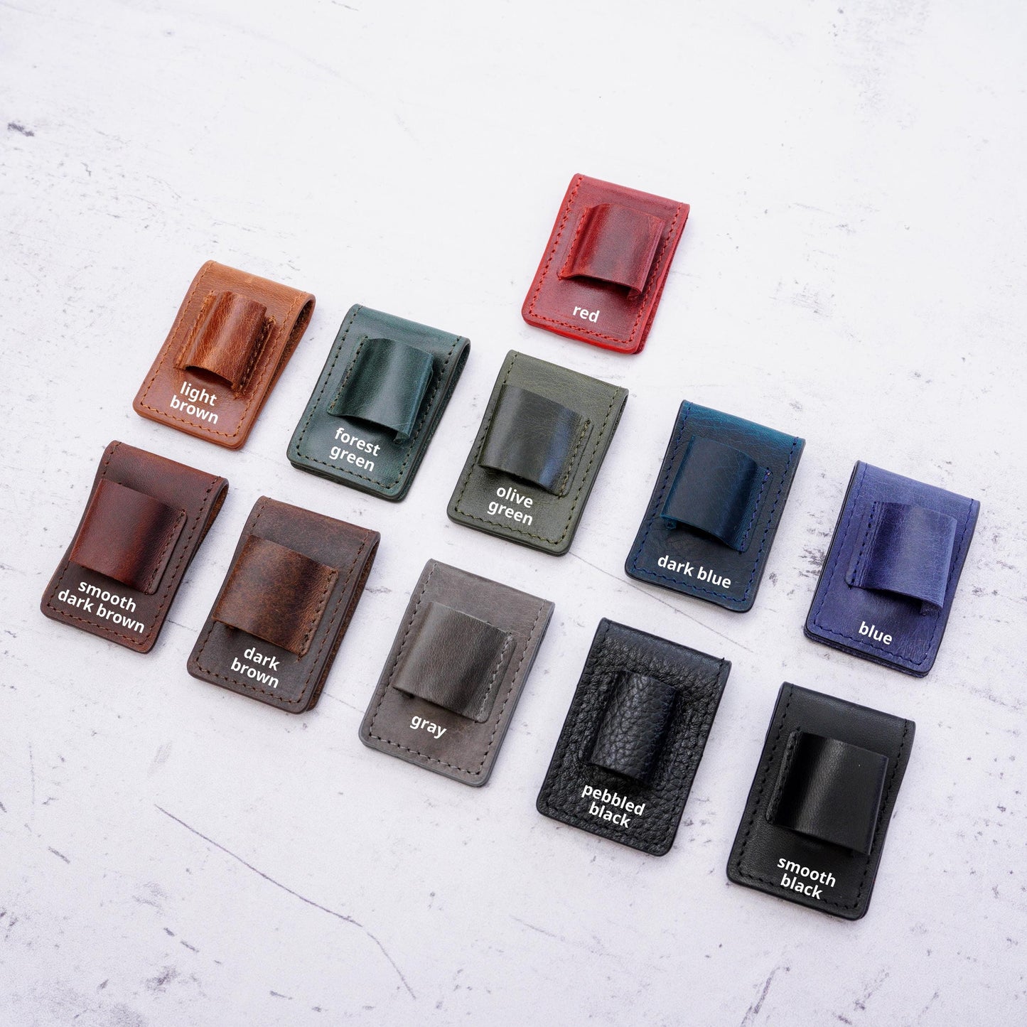 Vertical Magnetic Leather Pen Clip: Secure Journal Holder