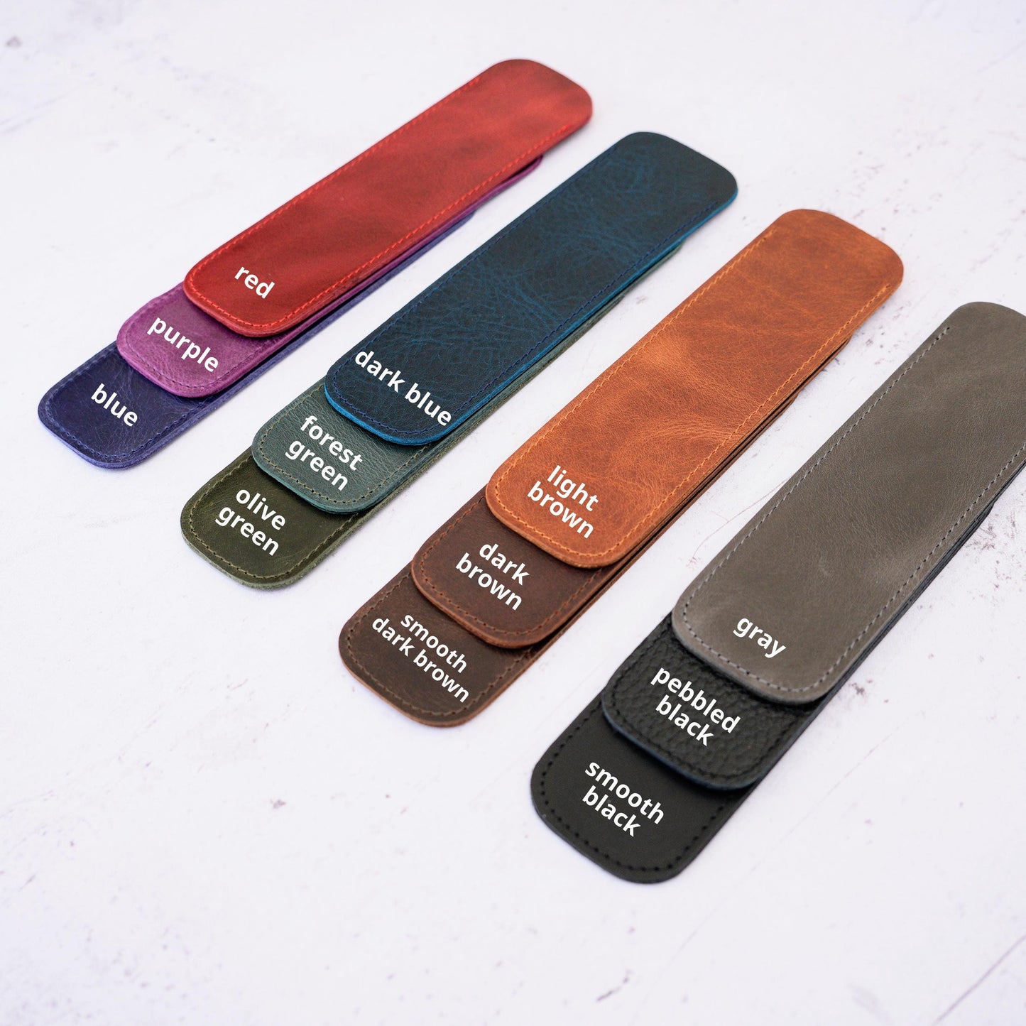 Minimalist Leather Single Pen Sleeve: Fits LAMY Safari