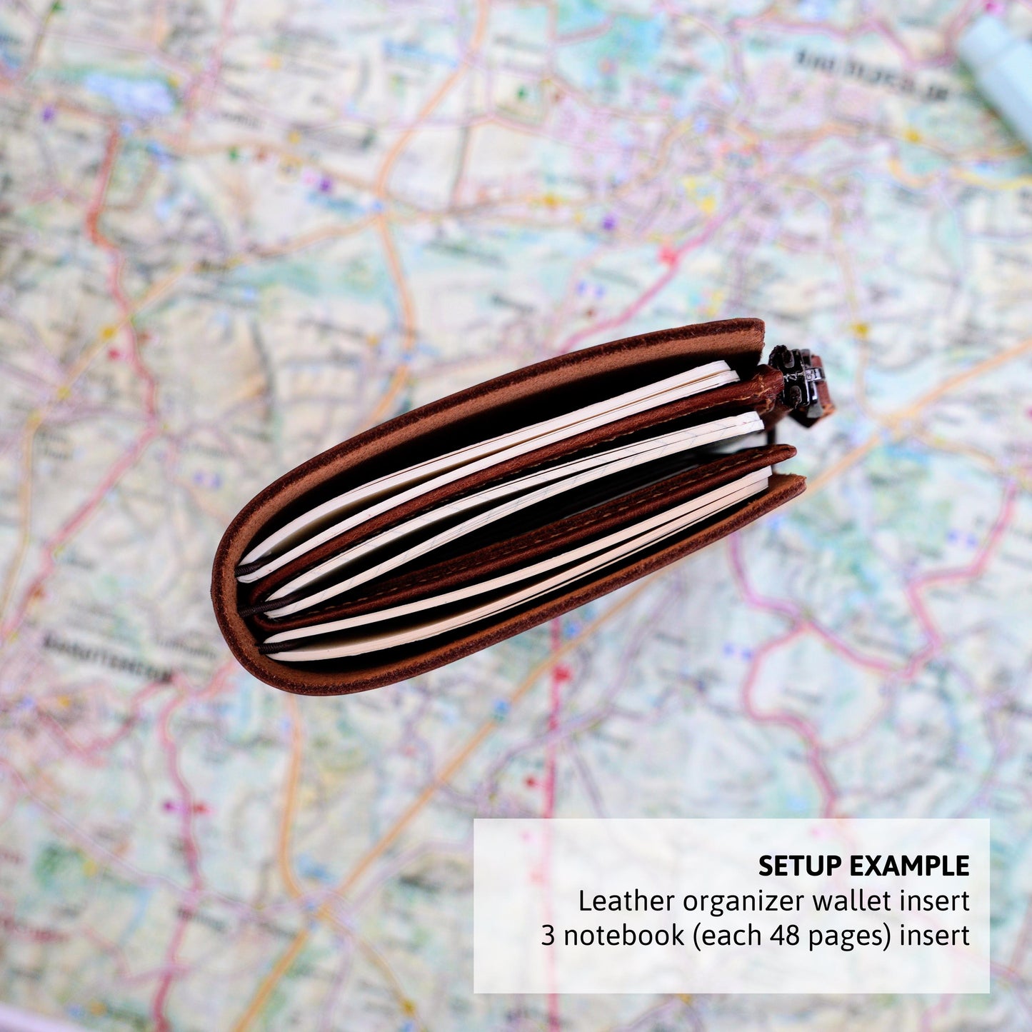 Signature Passport EDC Set: Traveler’s Notebook & Wallet aus Leder