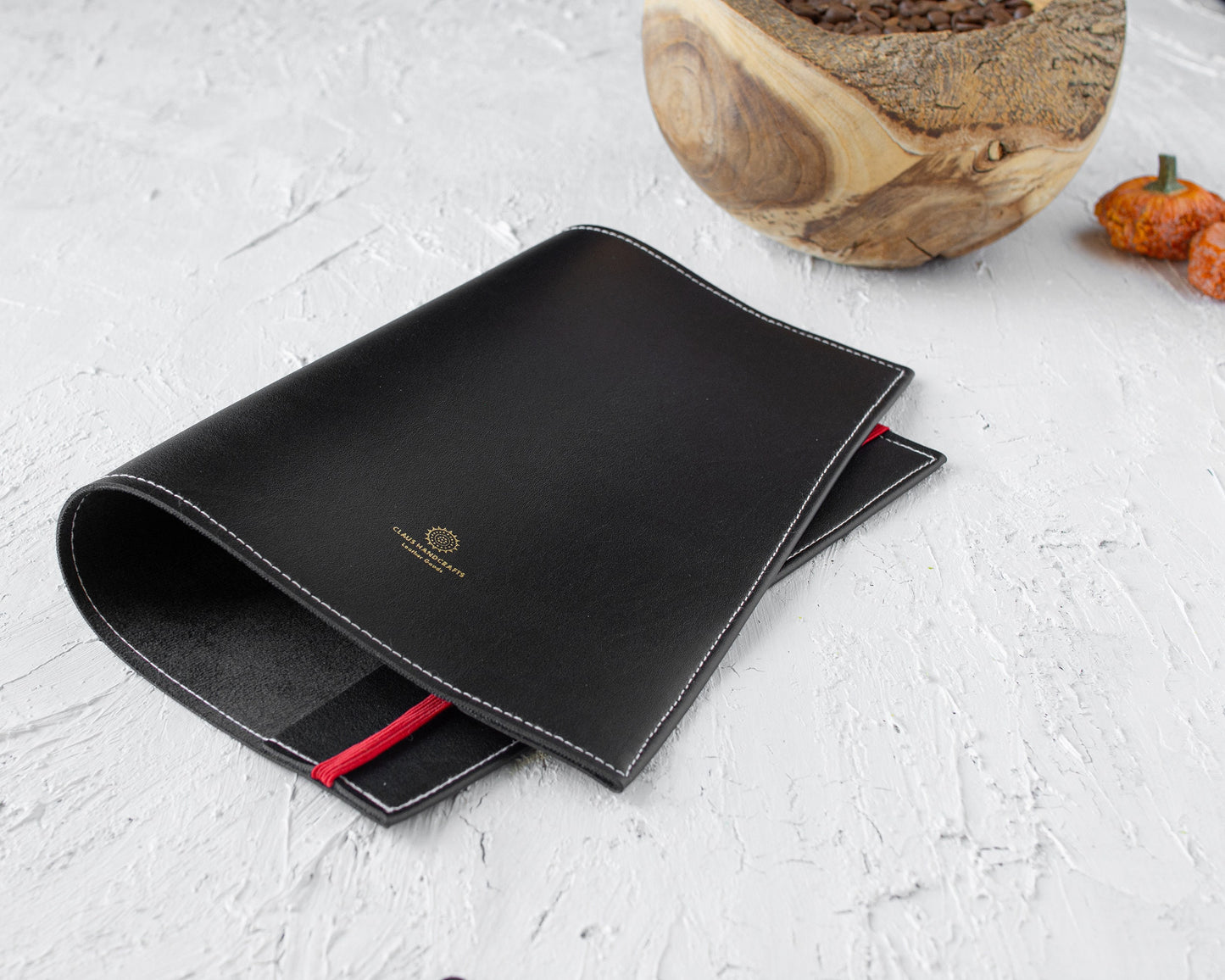 Vegan Leather Book Cover: Suede-Lined Privacy Protector