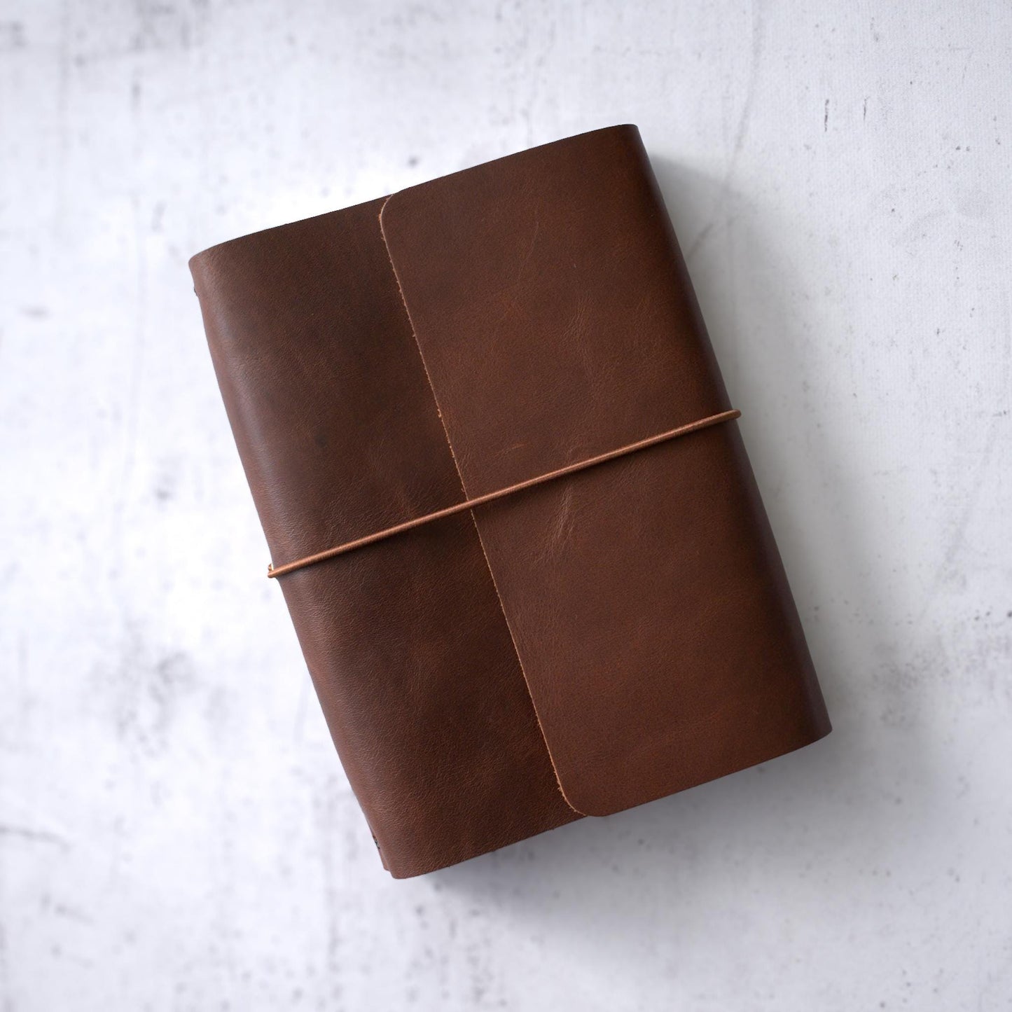 A5 Trifold Leather Traveler’s Notebook: Wrap-Around Cover