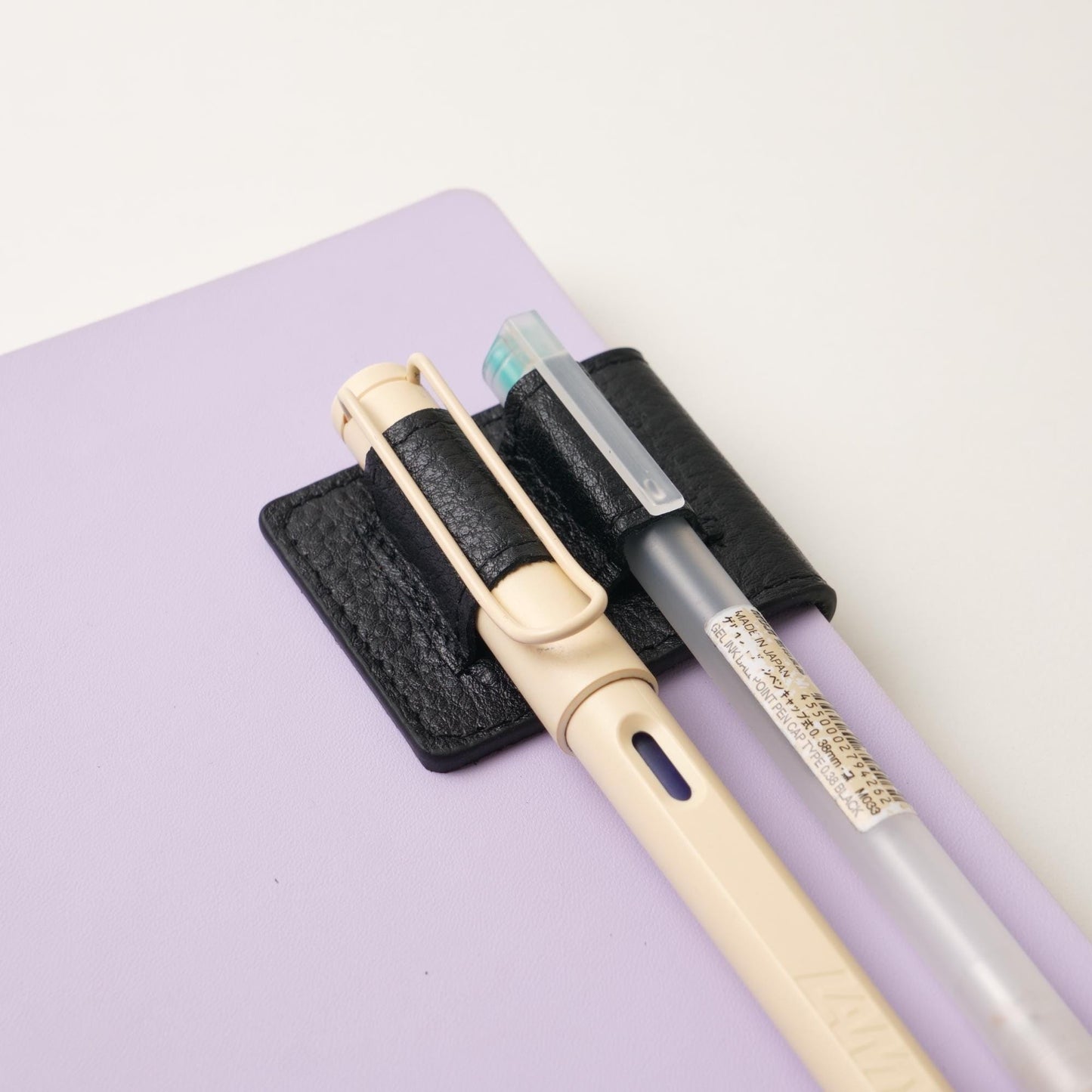 Leather Double Magnetic Pen Clip: Slim & Fountain Duo