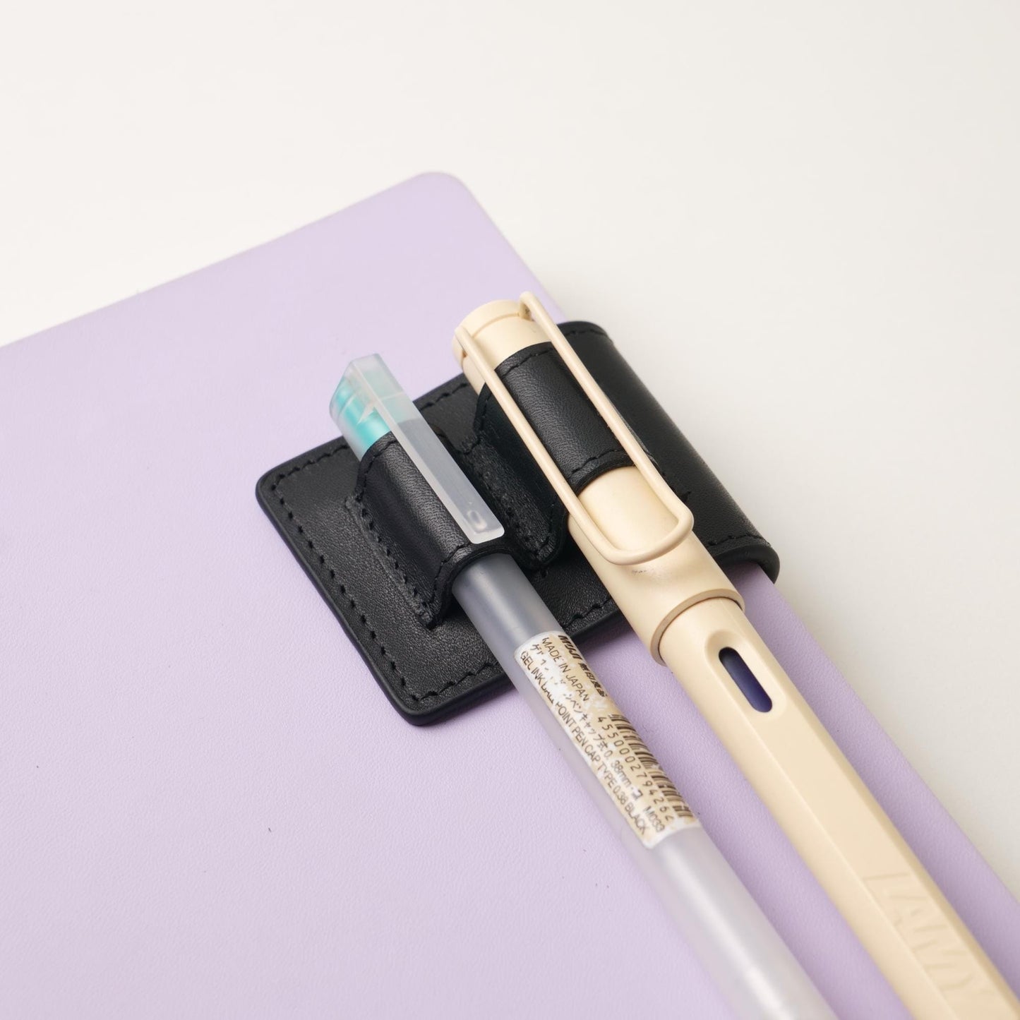 Leather Double Magnetic Pen Clip: Slim & Fountain Duo