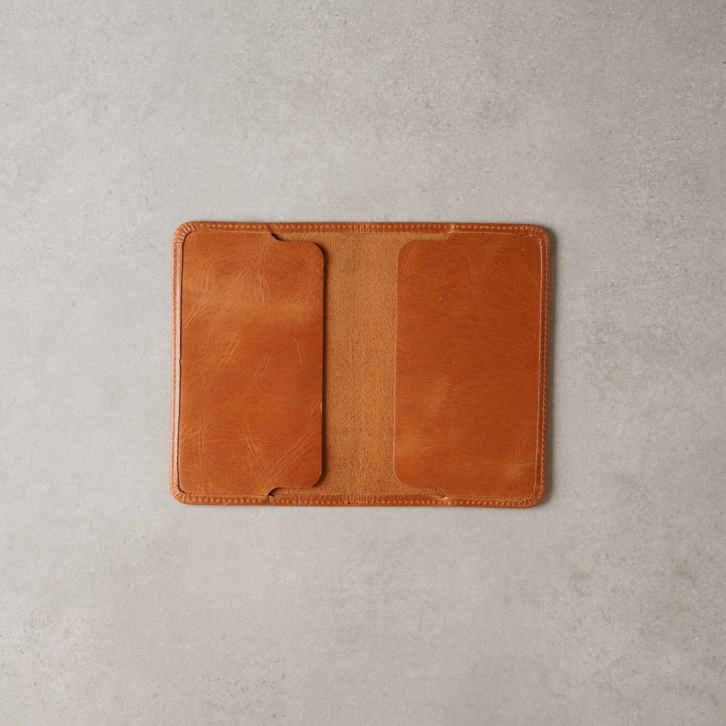 Leather Pocket Journal Cover - Fits Field Notes & Moleskine Cahier
