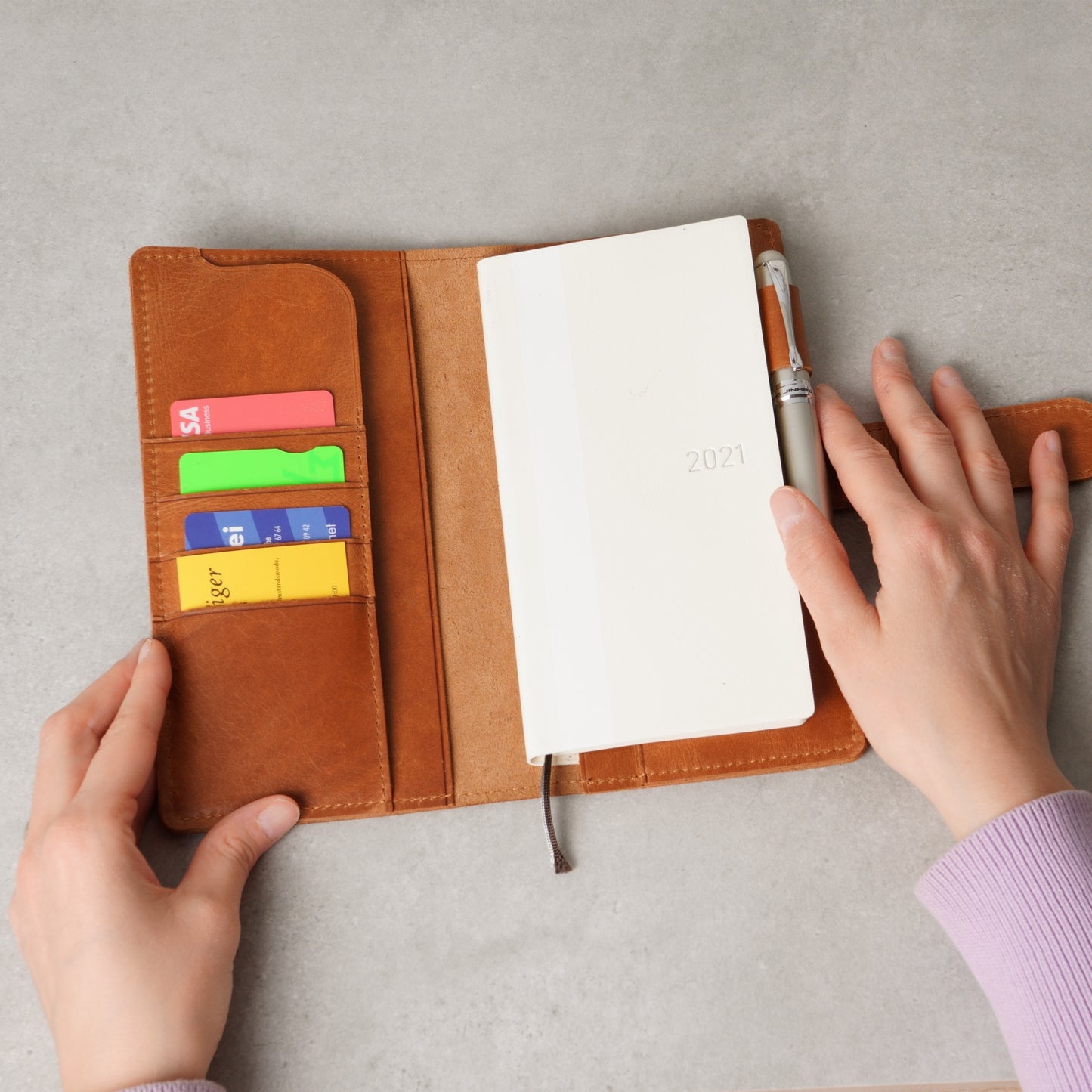 Leather Folio for Hobonichi Weeks & Weeks Mega: The Organizer Edition