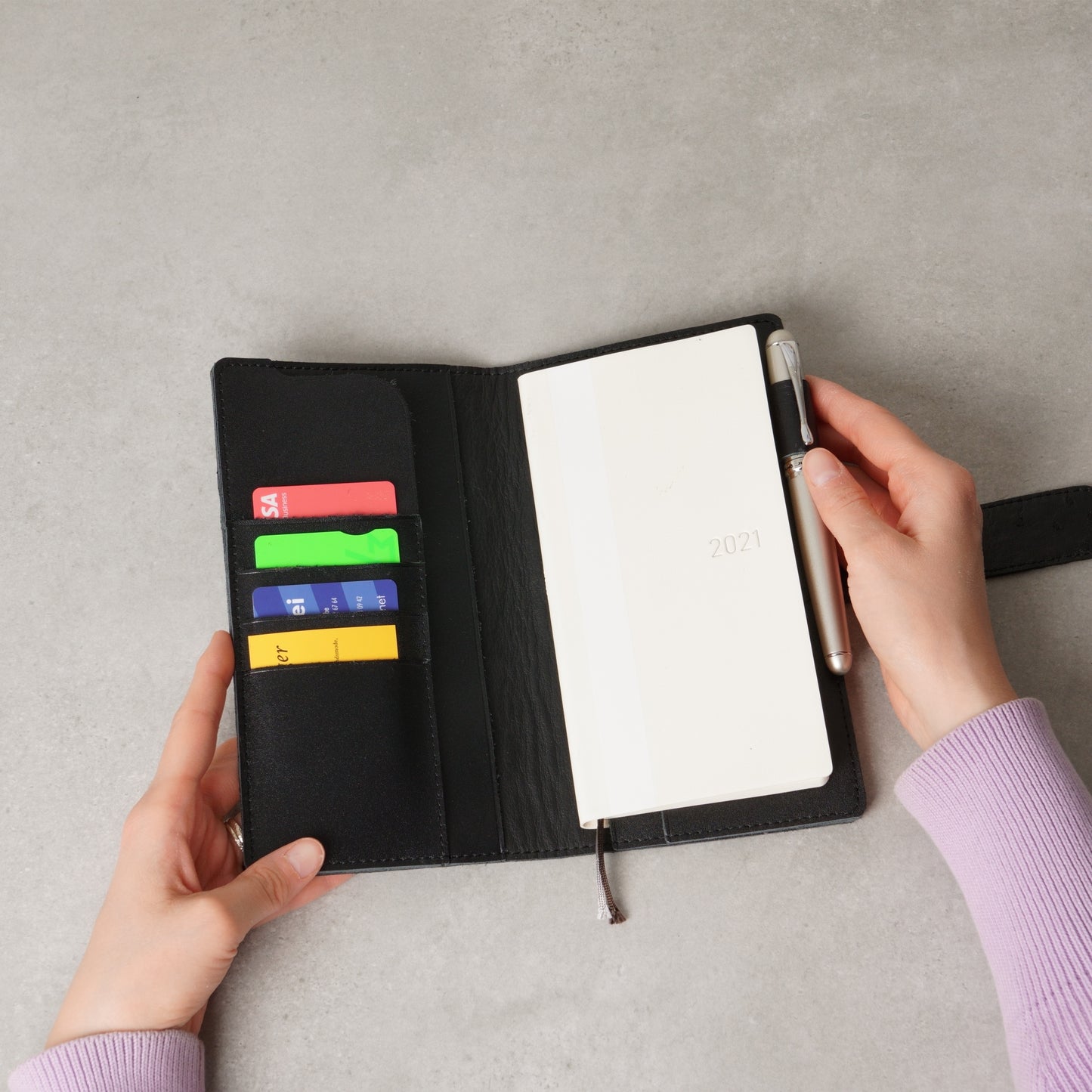 Ostrich Leather Folio for Hobonichi Weeks: The Luxury Edition