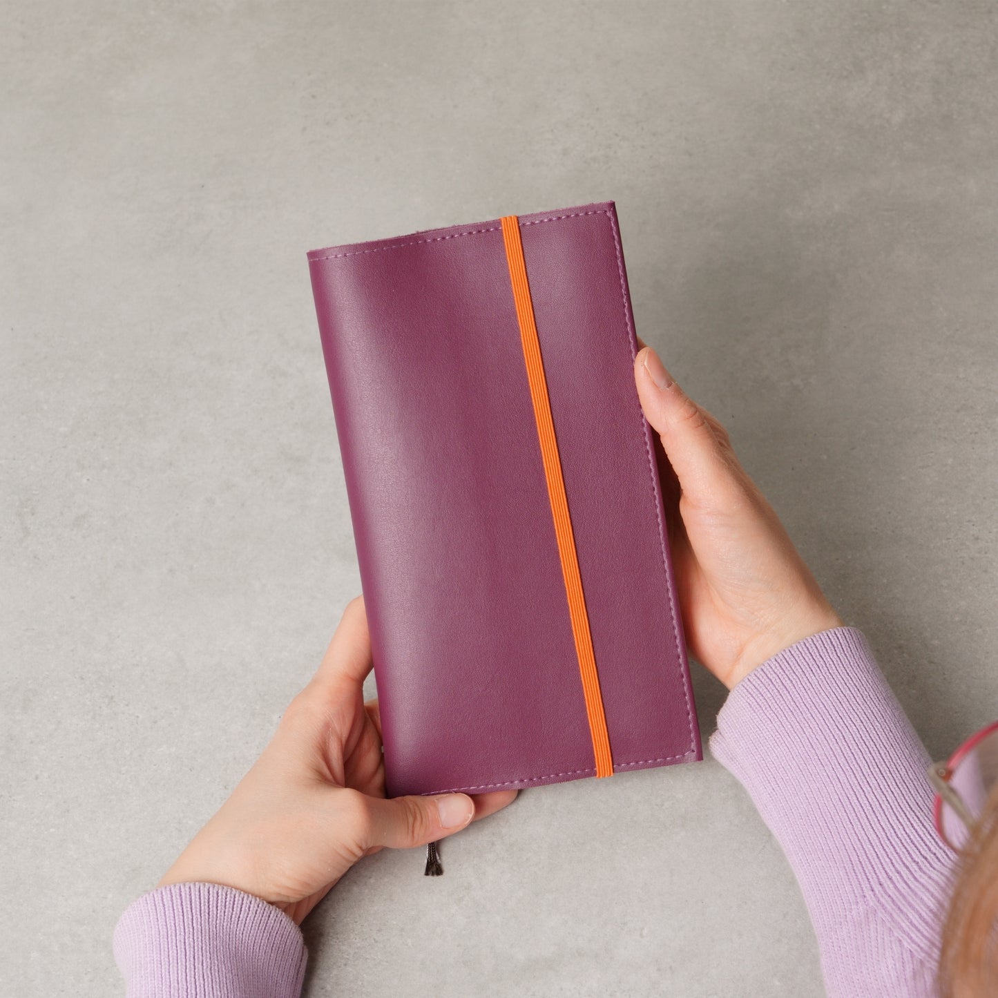 Wide Vegan Leather Cover for Hobonichi Weeks & Weeks Mega