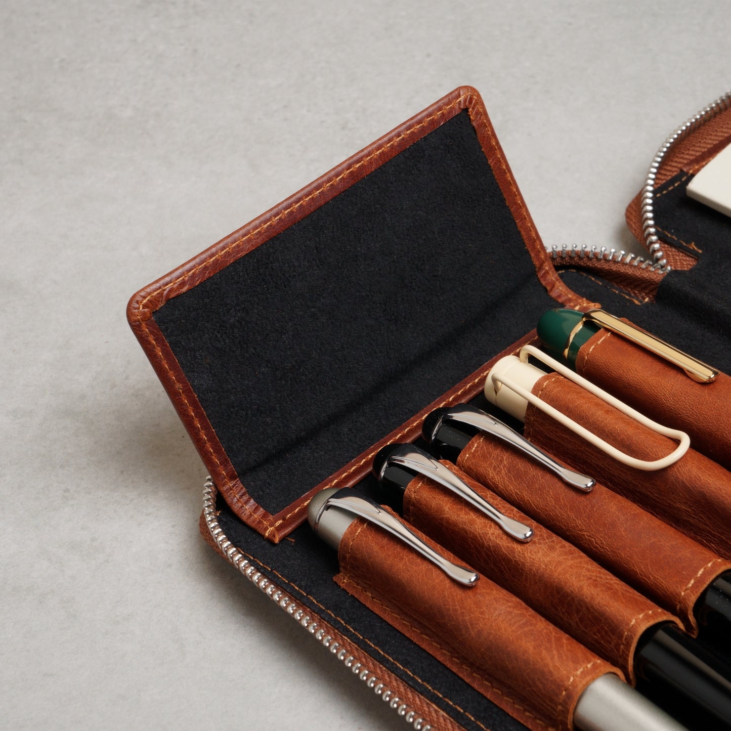 A6 Leather Fountain Pen & Notebook Case