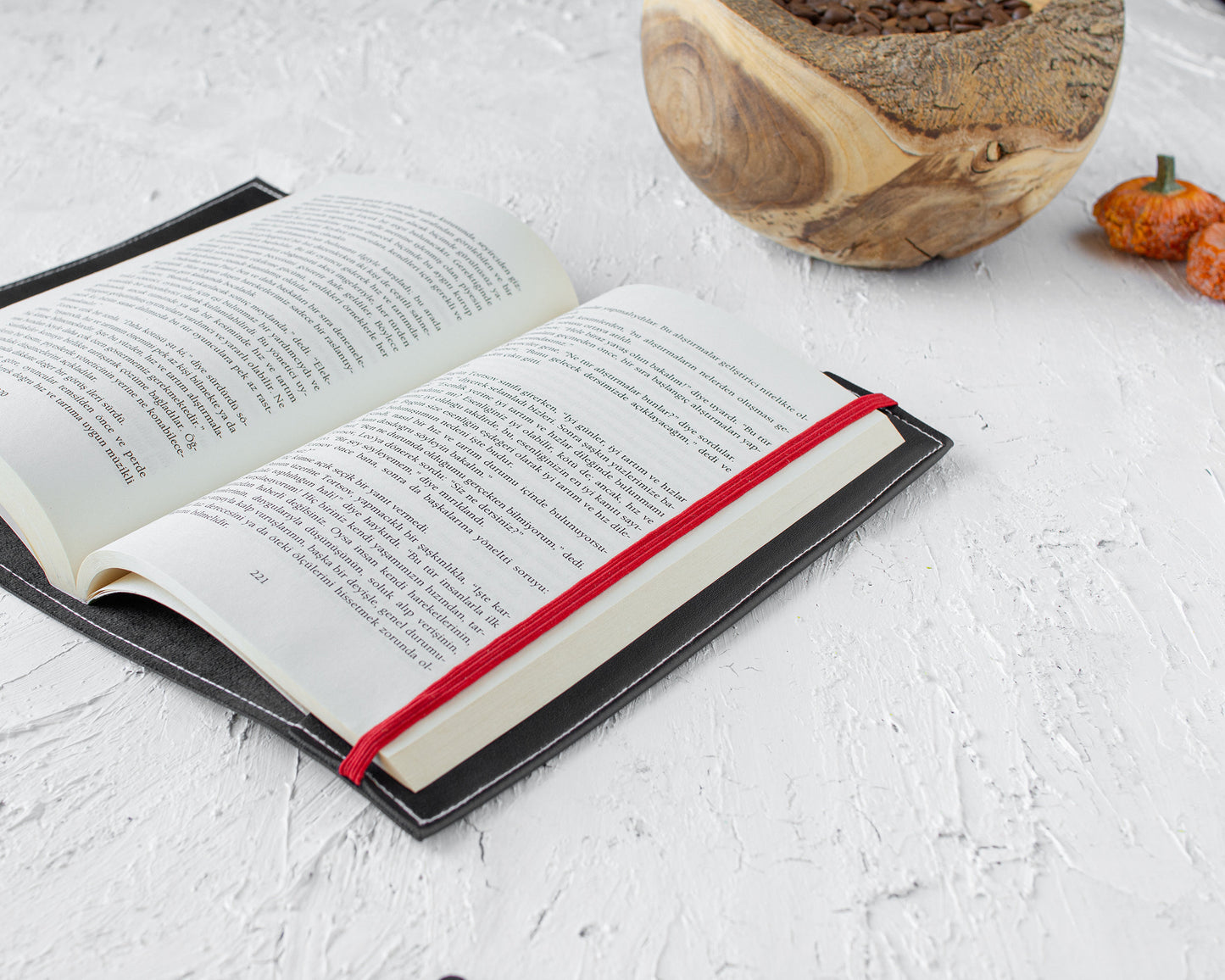 Vegan Leather Book Cover: Suede-Lined Privacy Protector