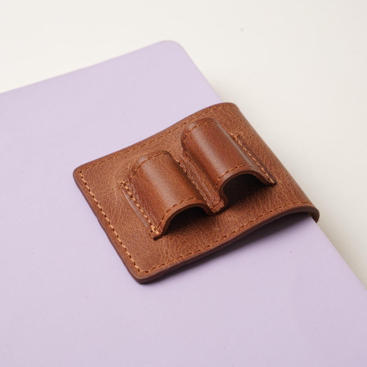 Leather Double Magnetic Pen Clip: Slim & Fountain Duo