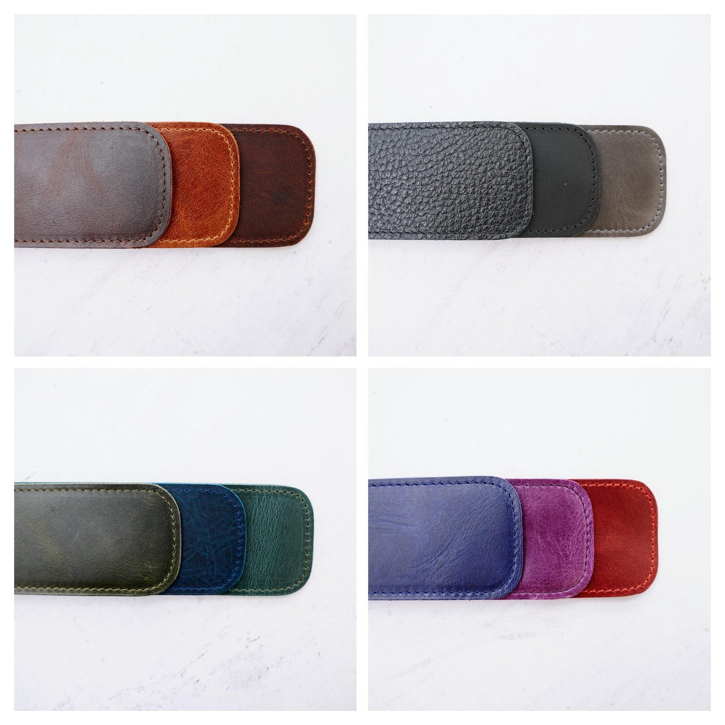 Minimalist Leather Single Pen Sleeve: Fits LAMY Safari