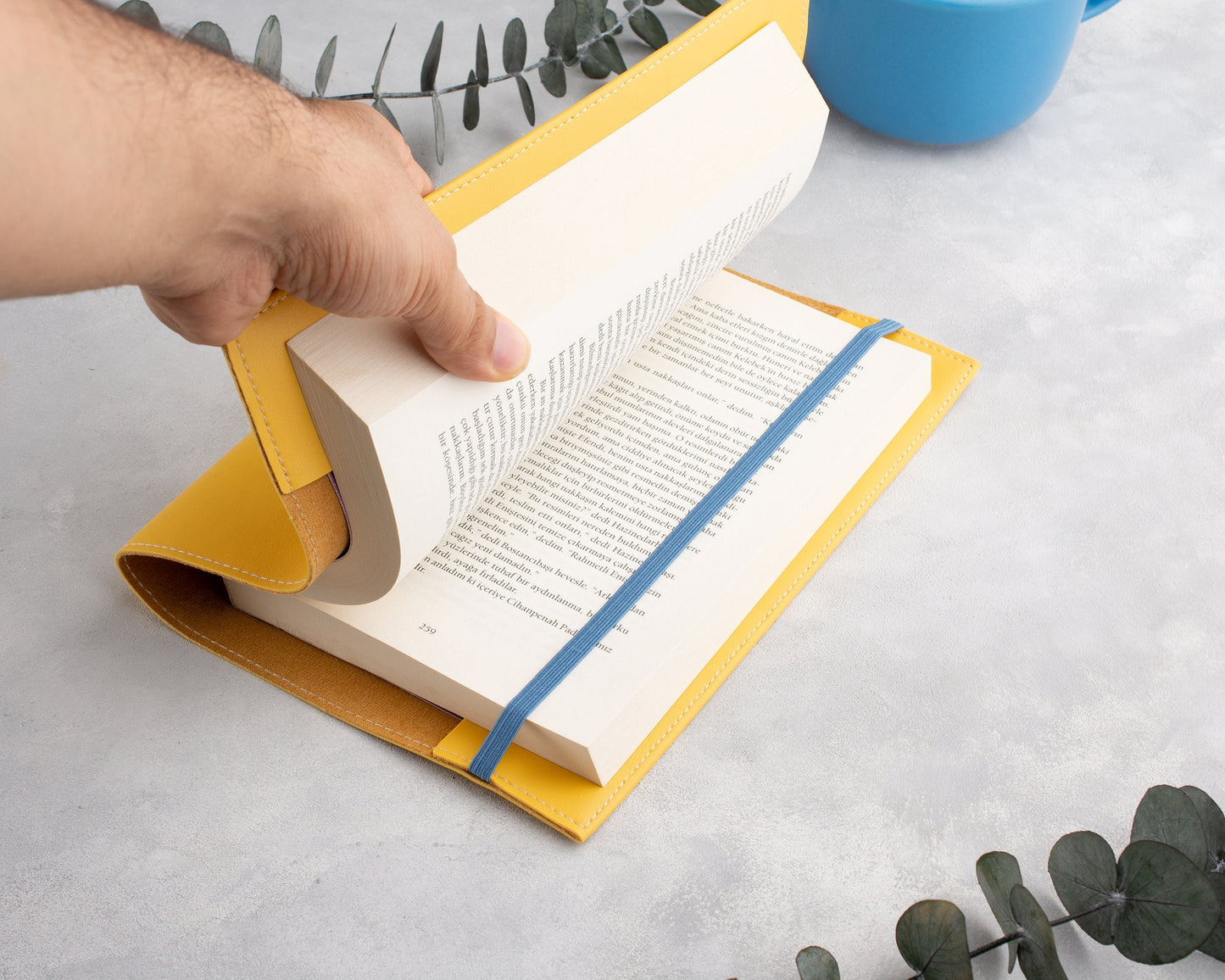 Vegan Leather Book Cover: Suede-Lined Privacy Protector