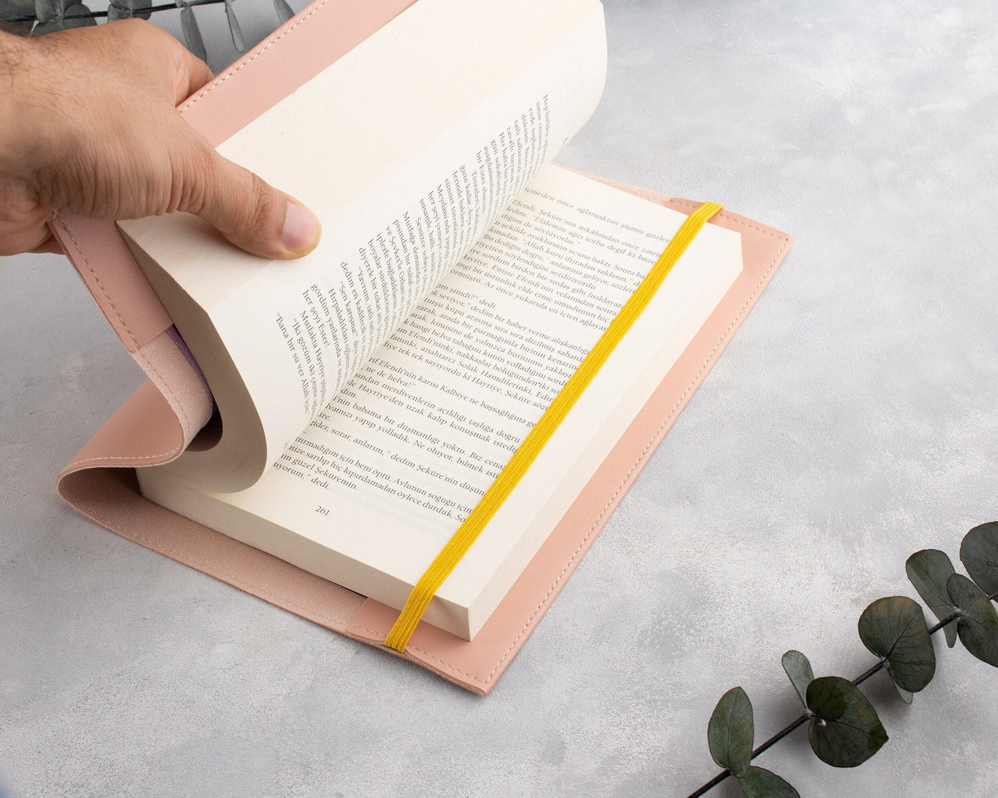 Vegan Leather Book Cover: Suede-Lined Privacy Protector